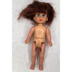 Kid Kore Vintage 1998 Doll Red Brown Hair Blue Eyes 5" Doll